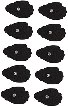 Cabilock Professionelle Elektrodenpads 10 Stück mit Flexiblem Stoffmaterial und Komfortabler Rückseite für Physiotherapie und Muskelstimulation zu Hause