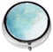 Blue Liquid MarbleMeta Pill Box 3 Compartment Medicine Case,Portable Organizer