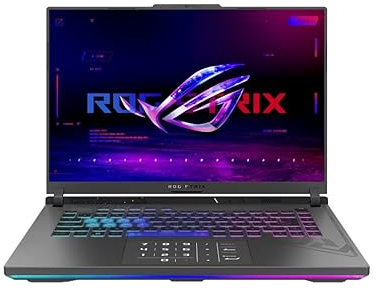 ASUS ROG Strix G16 Gaming Laptop 16 165Hz WUXGA IPS Display Intel 14-Core i7-13650HX NVIDIA GeForce RTX 4060 8GB GDDR6 16GB DDR5 512GB SSD Thunderbolt 4 WiFi 6E RGB Backlit Keyboard Win10 Pro