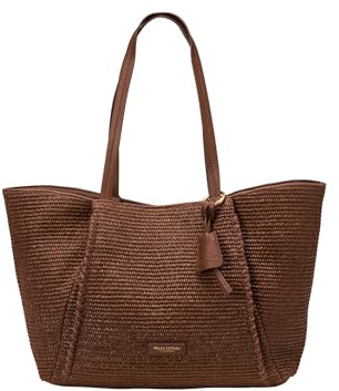 Marc O'Polo Bast-Shopper large mit edlen Echtleder-Details braun, OSO
