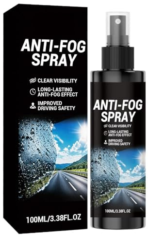 Huitrcrio Goggle Anti Fog Spray - Quick Dry Long-lasting Portable 100ml | Interior Glass Anti-Fog Agent - for Eyewear Car Window Visors Outdoor Driving Swimming Commuting