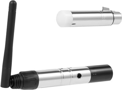 DMX Controller wireless, trasmettitore wireless DMX512 1DMX512 e 7 ricevitori radio ISM da 2,4 GHz, portata fino a 400 m, per bar, feste, palcoscenico, controllo della luce