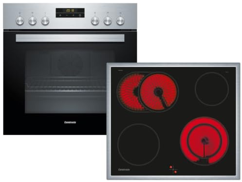 Constructa CX3HS607 Set Einbauherd CH2M60050 + Glaskeramikkochfeld CM323052