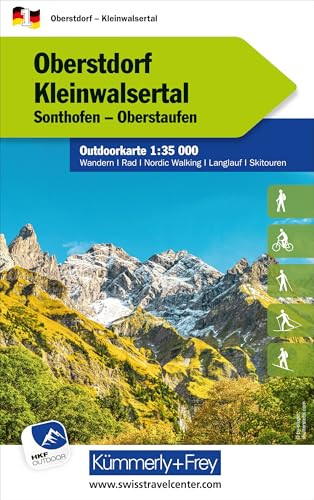 Kümmerly+Frey Outdoorkarte Deutschland 1 Oberstdorf, Kleinwalsertal 1:35.000: Mit Sonthofen und Oberstaufen. Touren für Wanderer, Biker und mehr! Free Download