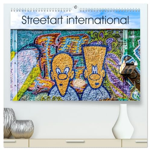 Streetart international (hochwertiger Premium Wandkalender 2026 DIN A2 quer), Kunstdruck in Hochglanz: Alternative Kunst im öffentlichen Raum (CALVENDO Kunst)