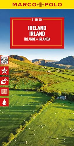 MARCO POLO Reisekarte Irland 1:350.000: Straßenkarte und Autokarte mit sehenswerten Strecken, Highlights und digitaler Erweiterung (Marco Polo Maps)