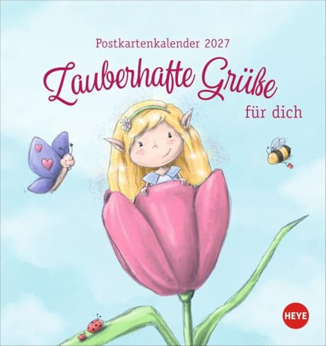 Zauberwesen Postkartenkalender 2027 - Zauberhafte Grüße für dich: Zauberhafte Grüße für dich. Postkartenkalender mit süßen Sprüchen und niedlichen ... brauchen. Tischkalender im Format 16 x 17 cm