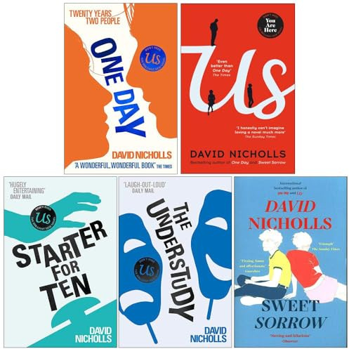 David Nicholls Collection 5 Books Set (One Day, Us, Starter For Ten, The Understudy, Sweet Sorrow)