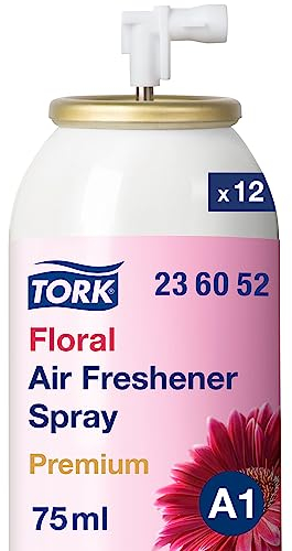 Tork Lufterfrischer Spray mit Blütenduft A1, Frischeduft, 12 Flaschen, 236052