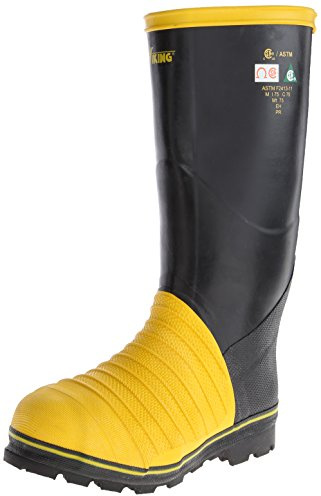 Viking Footwear Men's Miner 49ER Tall Boot,Black/Yellow,11 M US