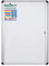 Bi-Office-Vitrine für den Innenbereich mit zusätzlichem, abschließbarem magnetischem Whiteboard, Größe: 723 x 984 mm - 9 x A4