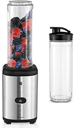 WMF Kult X Mix & Go Mini Batidora de Vaso Individual 300 W de 0.6 L de capacidad y 4 cuchillas + Vaso de Recambio