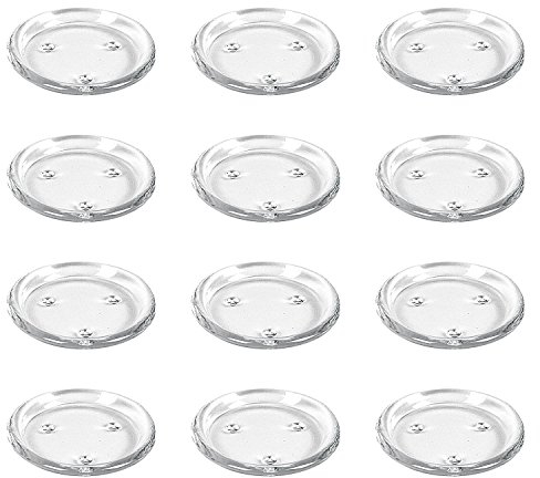 Sandra Rich 200-10 Kerzenteller Candle Mood Ø 11 cm, Höhe 1,5cm, Glas, klar (12 Stück)