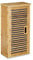 Relaxdays Badezimmer Hängeschrank aus Bambus, 2 Ablagen mit Einlegeboden, Badschrank HxBxT: 66 x 35 x 20 cm, natur