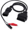 Qiilu OBD2 Adapterkabel, 3 Pin zu 16 Pin OBD2 Adapter Stecker Diagnosekabel für FIAT Lancia Alfa Romeo mit weiblichen Schnittstelle
