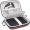 Lacdo Externe Festplattentasche Schutz Hülle für Seagate Game Drive PS4, Seagate Expansion, Seagate Portable Drive, WD Elements My Passport 2,5 HDD 1TB 2TB 3TB 4TB 5TB Stoßfest Tragbar Case, Rot