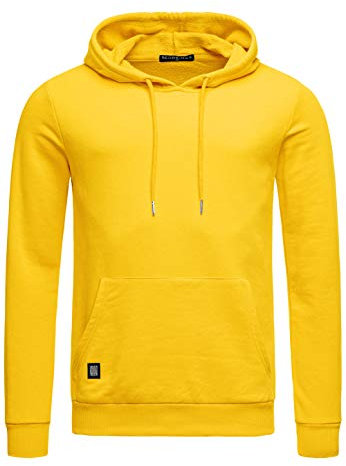 Red Bridge Herren Kapuzenpullover Hoodie Premium Basic,Gelb-i,S