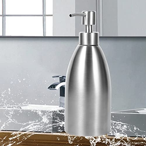 500 ml Large Capacity Stainless Steel Soap Pump Dispenser Liquid Soap for Bath Hand Soap Foaming for Kitchen and Bathroom