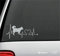 Artstickers Autoaufkleber Husky Hund 20 cm Silberfarbe Hund Herzschlag Geschenk Aufkleber Spilarts