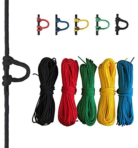 MILAEM Bogenschießen Compoundbogen String Release D Loop Seil Bogenschnur Jagd Zubehör (schwarz)