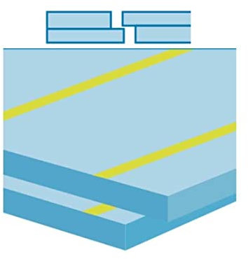 Panneau en polystyrène extrudé lisse battant 125 x 60 cm Elyfoam Brianza Plastique - Épaisseur : 4 cm