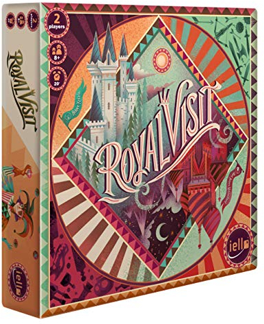 Iello , Royal Visit , Board Game , Ages 8+ , 2 Players , 20 mins Minutes Playing Time