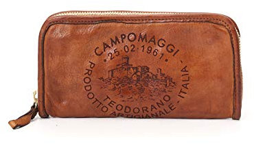 Campomaggi Geldbörse VACC+Raster TEODORANO-T C000100N X0295 in Cognac