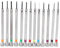 Dciustfhe 0.6Mm-2.0Mm 13Pcs New Watchmakers Screwdrivers Set Watch Glasses Flat Blade Assort Slotted Flat Screwdrivers Set, Jewellers Watch Screwdriver for Watchmakers