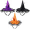 BESTZY Halloween Stirnband, Stirnband Hexenhut Haarreif Hexenhut Stirnbänder Hexenhut Haarreif für Kostüm Halloween Party Dekoration（3 Stück ）