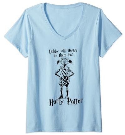 Harry Potter Dobby Will Always Be There T-Shirt avec Col en V
