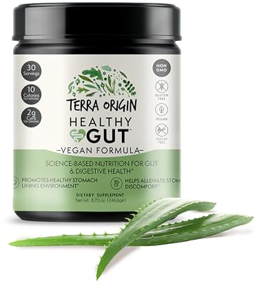 Healthy Gut Vegan Formula | with L-Glutamine and Clinically Proven ingredients | Supports Gut Permeability, gastrointestinal Support, Helps Alleviate Stomach discomfort and Boost Immunity*