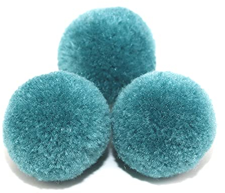 Duories Pompons zum Basteln,10 Stück 40mm Bunte Bommeln Bälle,Pom Poms für Kunsthandwerk,Pompons Bälle für Ostern,Weihnachten,Bunte Pompons für DIY Basteln Tischdekoration Geburtstagsdeko,Grau Blau