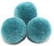 Duories Pompons zum Basteln,10 Stück 40mm Bunte Bommeln Bälle,Pom Poms für Kunsthandwerk,Pompons Bälle für Ostern,Weihnachten,Bunte Pompons für DIY Basteln Tischdekoration Geburtstagsdeko,Grau Blau