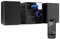 Audizio Metz DAB Radio mit CD, Bluetooth, MP3 Player, Fernbedienung, UKW, Aux Eingang, Radio Wecker, 30 Watt Stereoanlage Kompaktanlage, DAB Plus Radio Schwarz