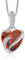 FJ Unendlichkeit Januar Geburtsstein Kette Damen 925 Sterling Silber Herz Granat Anhänger Halskette Schmuck Geschenke für Damen Frauen Mutter Freundin Mama