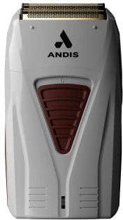 Andis TS-1 17235 Pro Foil Lithium Titanium Foil Shaver, Cord/Cordless, Smooth Shaving Cordless Shaver with Charger, Gray