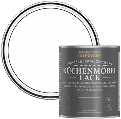 Rust-Oleum Peinture Blanche pour Meubles de Cuisine, Finition Satinée - Coton 750ml