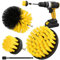 Drill Scrub Brush Set, 3pcs 1/4in Power Scrubber with 1pcs Extend Long Attachment, for Showers, Tubs, Bathroom, Tile, Grout, Carpet (4pcs Kit)
