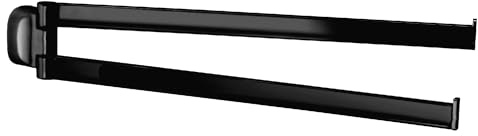 Gedy Porte-Serviettes Double articulé Stelvio Noir Mat