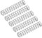 QUARKZMAN 5Stk Druckfeder Druckfedern 304 Edelstahl Feder Federn Zugfeder Zugfedern Spring 10mm AD 1mm Draht Größe 50mm Frei Länge Spiralfeder Spiralfedern Sprungfeder Stahlfeder Silber