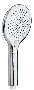 Vereg Alcachofa LED cromada con contador de agua, indicador de temperatura