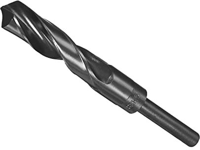 CoCud Reducido Vástago Taladro, 19mm Corte Filo 1/2 Vástago, Nitruro Recubierto Alto Velocidad Acero 9341 Torsión Perforación Brocas - (Aplicaciones: para Metal Madera)