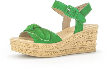 Gabor Damen Keilsandalen, Frauen Sandalen,Best Fitting,Sommerschuhe,Freizeitschuhe,offene Schuhe,Strandschuhe,Keilabsatz,Verde,40 EU / 6.5 UK