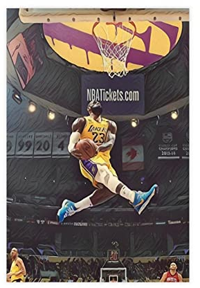 Azizat Athletic Star LeBron James Poster 22 Leinwand Poster Schlafzimmer Dekor Sport Landschaft Büro Zimmer Dekor Geschenk 30 x 45 cm