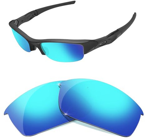 HiCycle2 Sunglasses Lenses Replacement for Oakley Flak Jacket OO9008 Sunglass-Multi Options(blue)