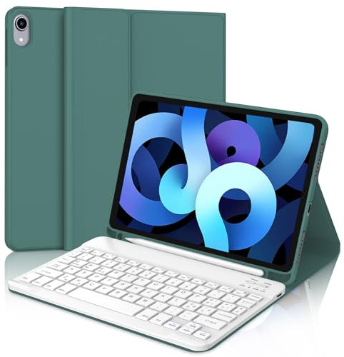 WINCHKING Tastiera per iPad Air 5 Generazione, Custodia con Tastiera per iPad Pro 11, Cover Tastiera Bluetooth Magnetica Staccabile Layout Italiano per iPad Air 4/5, iPad Pro 11 4/3/2/1 Gen, Verde