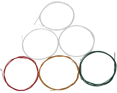 TOYANDONA Corde per Chitarra Nylon 6 Pezzi per Chitarra 6 Corde | Set Completo per Sostituzione, Adatto a Musicisti e Lezioni, per Esibizioni Live e Ricambio Corde