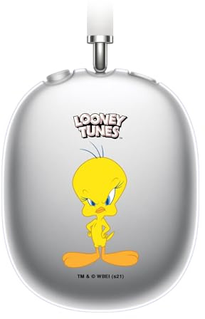 Head Case Designs Offizielle Looney Tunes Tweety Persönlichkeiten Soft Gel Handyhülle Hülle kompatibel mit Apple AirPods Max