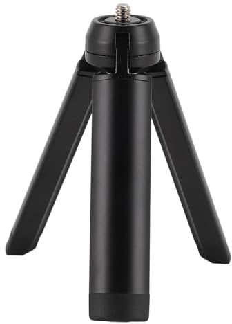 Aluminum Mini Tripod for Osmo Pocket 3, Tabletop Handheld Tripod with 1/4 Inch Screw, Portable Mini Travel Tripod Stand, for Action 3 4, X3 X2 Go 3