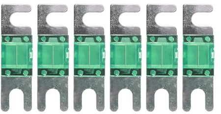 CGEAMDY 6 Pieces Mini Automotive Fuses, Mini ANL Fuse Multipack, Car Boat Truck Automotive Assorted Replacement Blade Fuses, Mini Blade Fuses Automotive, Replacement Fuse ANL Type Fuse(30A)
